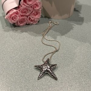 Silver toned Starfish Necklace